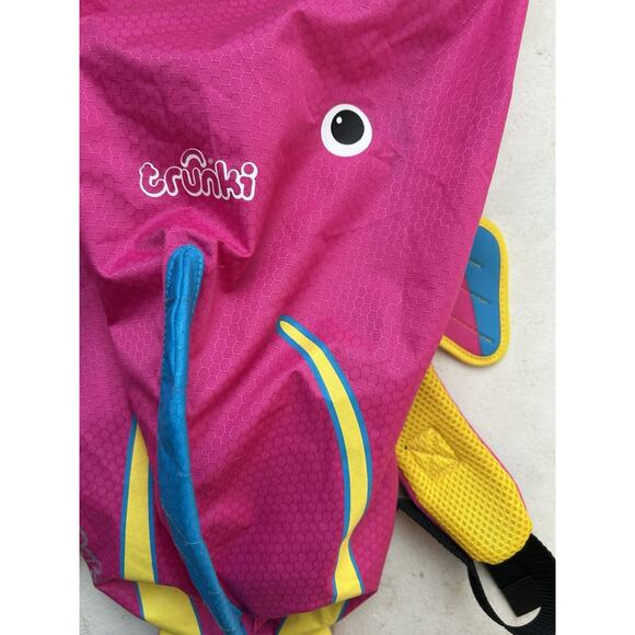 Trunki PaddlePak Pink Fish Swim Backpack Beach Pool Water Resistant Toddler Size - Picture 3 of 10
